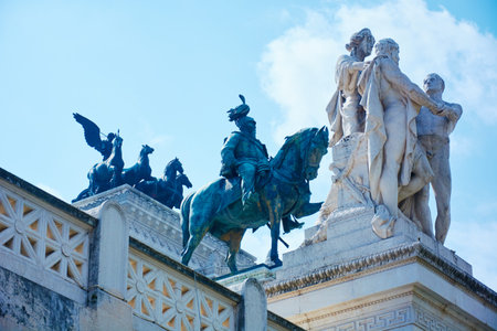 Italy, Piazza Venezia, in the afternoon in March