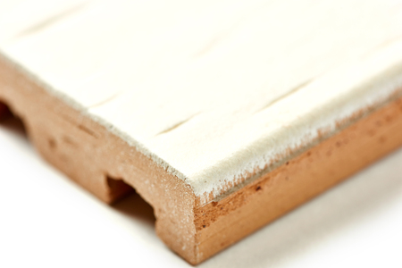 clinker tiles to decorate the facades of buildingsの写真素材