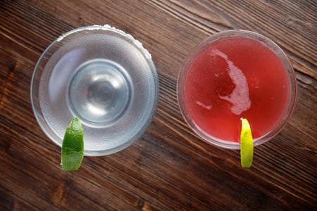 Alcoholic cocktails. Restaurant menuの写真素材