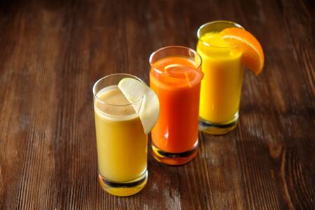 Multi-colored shots. catering menuの写真素材