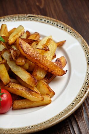 French fries. catering menuの写真素材