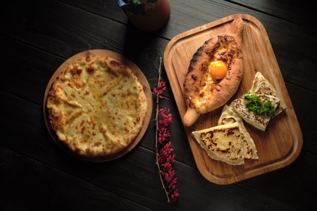 Adjarian khachapuri . catering menu