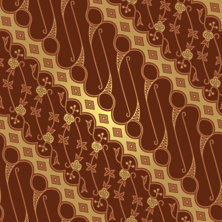 Seamless Diagonal Batik Patternのイラスト素材