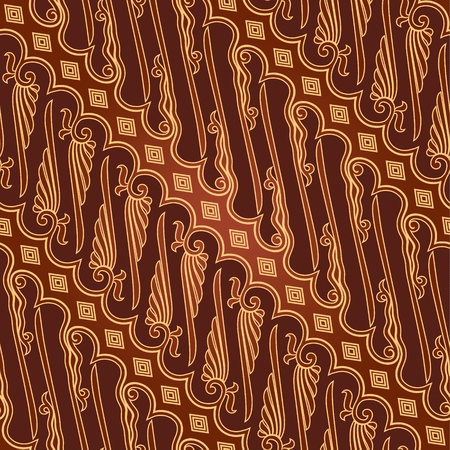 Seamless Batik Parang Pattern 2のイラスト素材