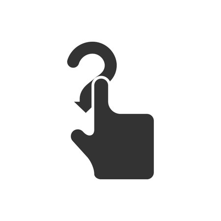 Finger gesture icon in single grey color. Gadget touch track pad display smartphone laptop computerのイラスト素材