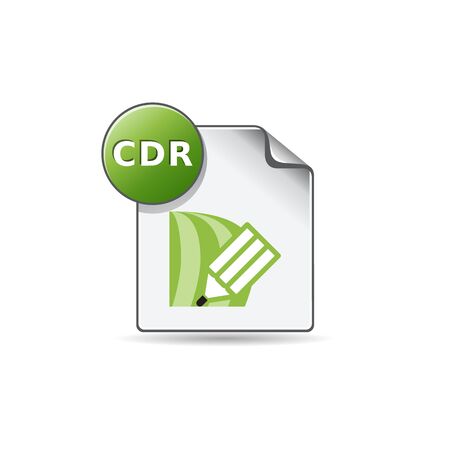 Drawing file format icon in color. Illustration painting vectorのイラスト素材