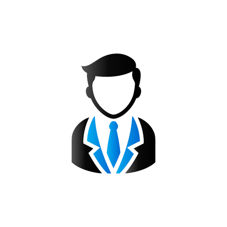User avatar icon in duo tone color. Social media blog forumのイラスト素材