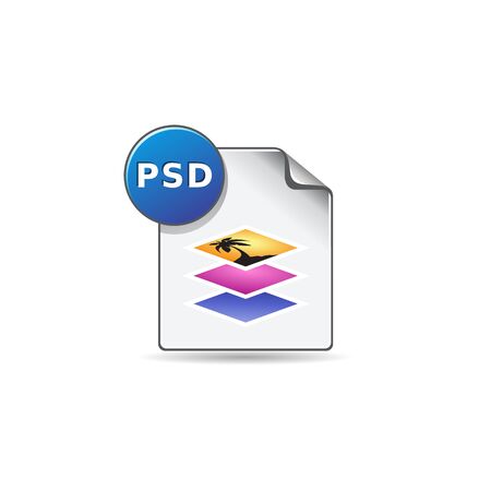 Pixel editor file format icon in color. Image photo manipulationのイラスト素材