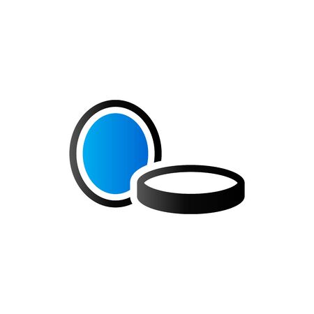 Camera filter icon in duo tone color. Photography equipment instrumentのイラスト素材