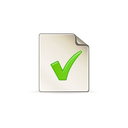 Checkmark icon in color. Events organizer reminderのイラスト素材