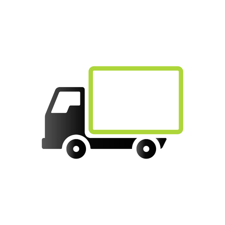 Truck icon in duo tone color. Freight transport logisticのイラスト素材