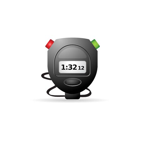 Stopwatch icon in color. Speed time deadlineのイラスト素材