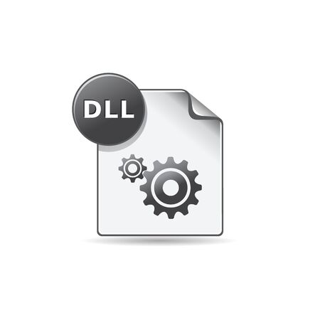 System file format icon in color. Computer data programのイラスト素材