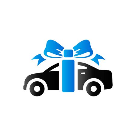 Car prize icon in duo tone color. Prize gift presentのイラスト素材