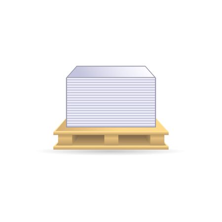 Printing stack icon in color. Print shop service publisherのイラスト素材