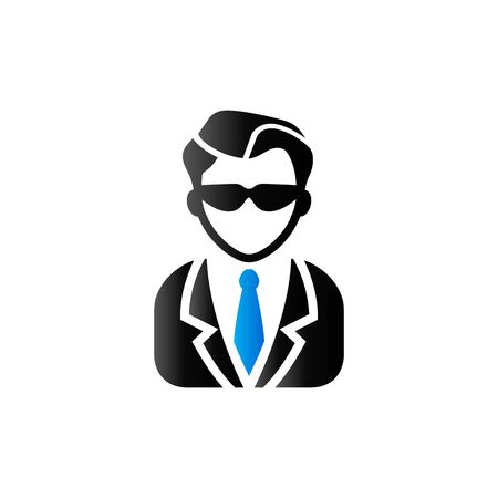 Businessman icon in duo tone color. Business office financeのイラスト素材