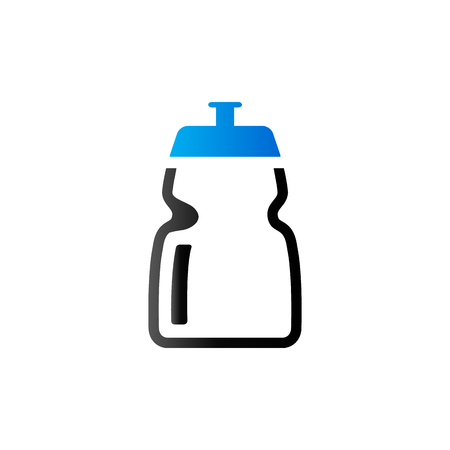 Cycling water bottle icon in duo tone color. Sport bicycle drinkのイラスト素材