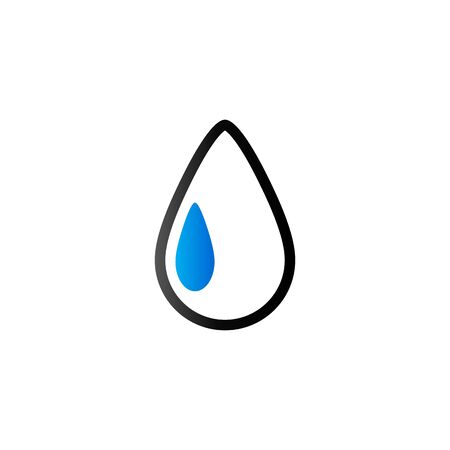 Water drop icon in duo tone color. Nature ecology environmentのイラスト素材