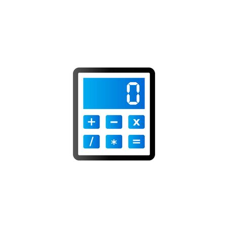 Calculator icon in duo tone color. Calculate electronic financeのイラスト素材