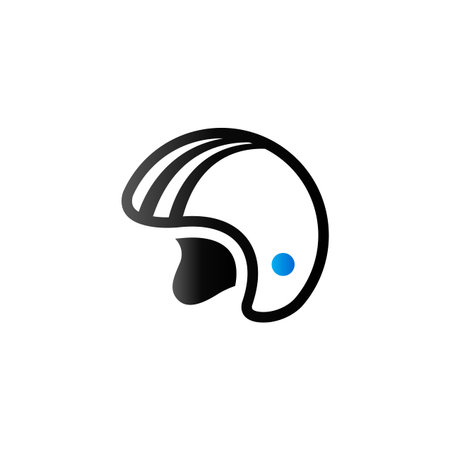 Motorcycle helmet icon in duo tone color. Sport head protection safetyのイラスト素材