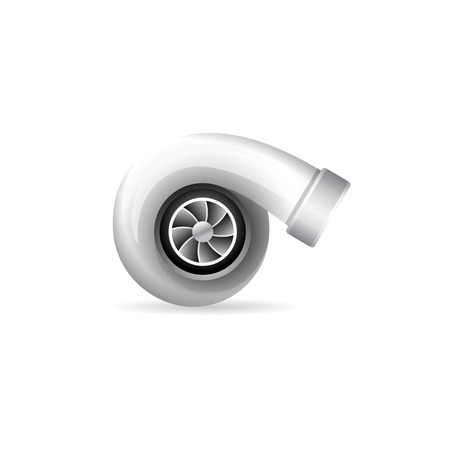 Turbo charger icon in color. Automobile car sport speedのイラスト素材