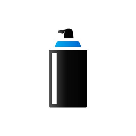 Liquid spray icon in duo tone color. Paint disinfectant lubricantのイラスト素材