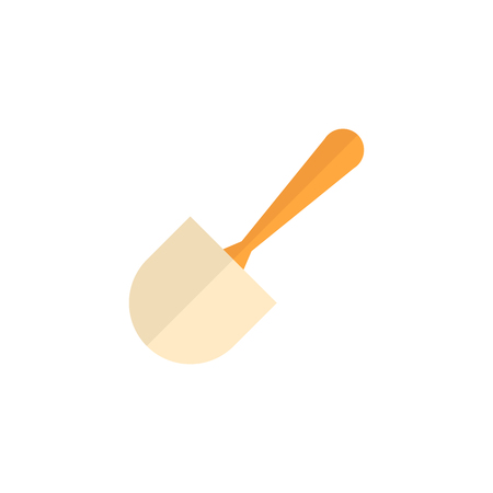 Brush icon in flat color style. Toilet sanitary cleaner wet bathroomのイラスト素材
