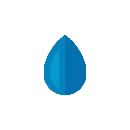 Water drop icon in flat color style. Nature ecology environmentのイラスト素材