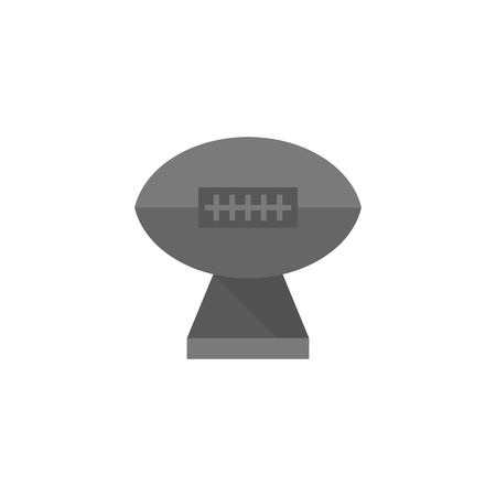 American football trophy icon in flat color style. Winner, championのイラスト素材