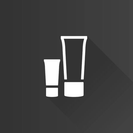 Lotion tube icon in Metro user interface color style. Massage spa sun tanのイラスト素材
