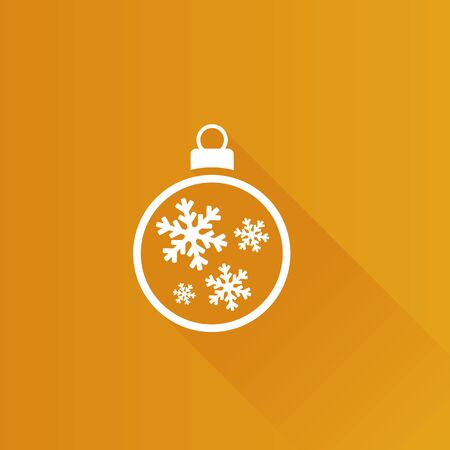 Christmas ball icon in Metro user interface color style. Season greeting Decemberのイラスト素材