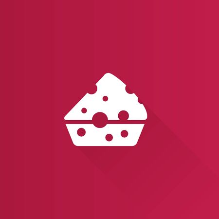 Cheese icon in Metro user interface color style. Food bakery ingredientのイラスト素材