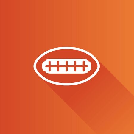 Football icon in Metro user interface color style. Sport American teamのイラスト素材