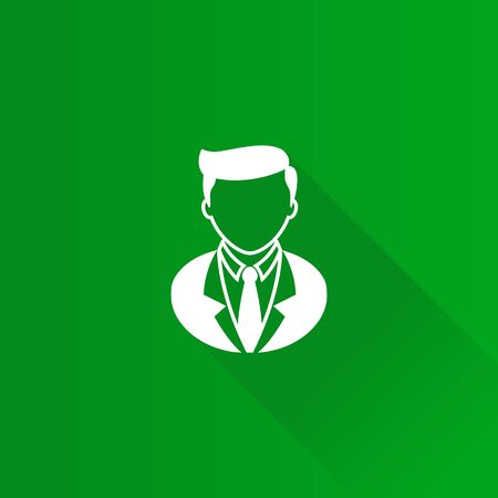 Businessman icon in Metro user interface color style. Business office financeのイラスト素材