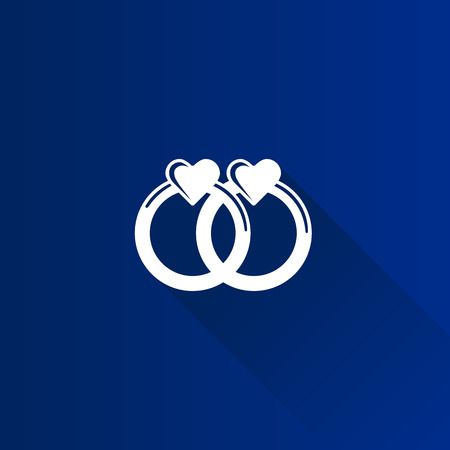 Wedding ring icon in Metro user interface color style.のイラスト素材