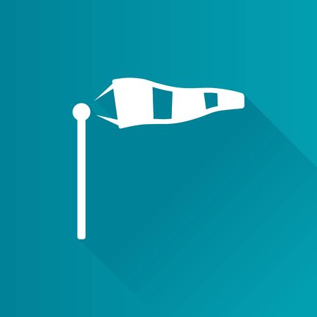 Windsock icon in Metro user interface color style. Air wind directionのイラスト素材