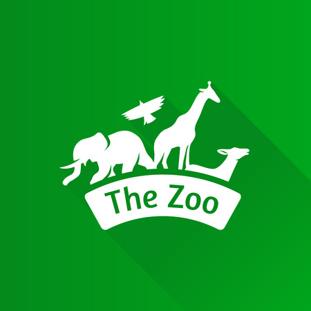 Zoo gate icon in Metro user interface color style. Animal park parkのイラスト素材