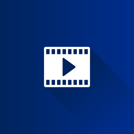 Cinema film icon in Metro user interface color style. Computer data movieのイラスト素材