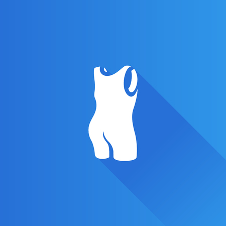 Triathlon suit icon in Metro user interface color style. Sport cycling swimming runningのイラスト素材