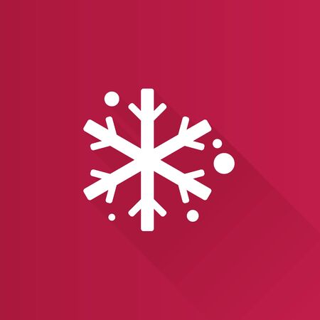 Snowflakes icon in Metro user interface color style. Winter snow Decemberのイラスト素材