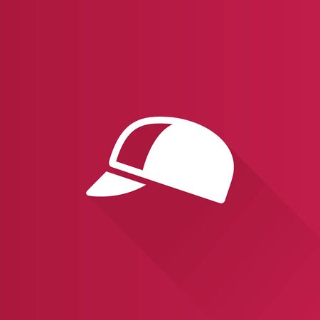 Cycling hat icon in Metro user interface color style. Sport bicycle head protectionのイラスト素材