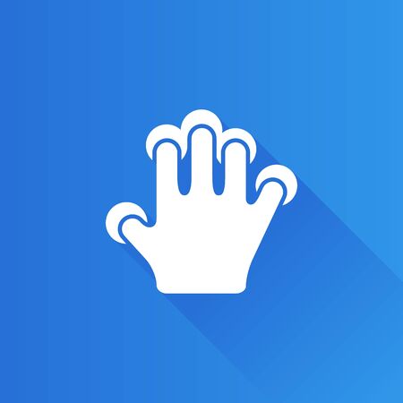 Finger gesture icon in Metro user interface color style. Gadget touch pad smart phone laptopのイラスト素材