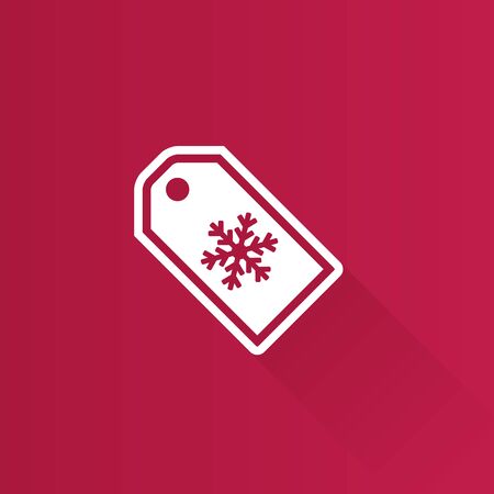 Winter sale icon in Metro user interface color style. Shopping discount consumerismのイラスト素材