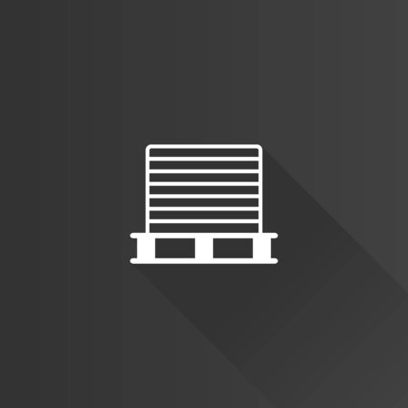 Printing stack icon in Metro user interface color style. Print shop service publisherのイラスト素材