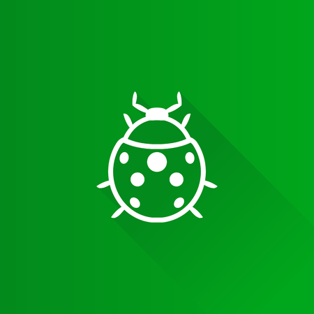 Bug icon in Metro user interface color style. Insects, computer virusのイラスト素材