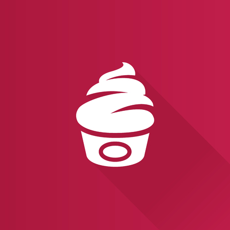 Cake icon in Metro user interface color style. Food sweet deliciousのイラスト素材