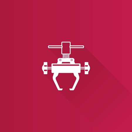 Bicycle tool icon in Metro user interface color style. Transportation sport cycling repairのイラスト素材