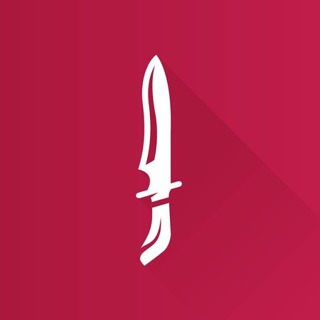 Knife icon in Metro user interface color style. Weapon assault danger daggerのイラスト素材