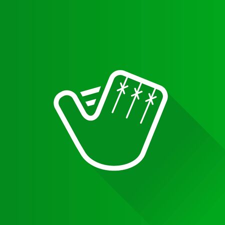 Christmas glove icon in Metro user interface color style. Celebration December decorationのイラスト素材