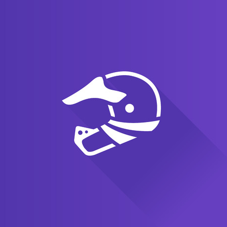 Motorcycle helmet icon in Metro user interface color style. Sport head protection safetyのイラスト素材